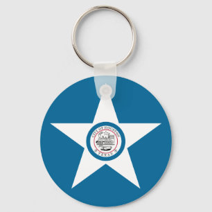 Flagga of Houston, Texas Keychain Nyckelring