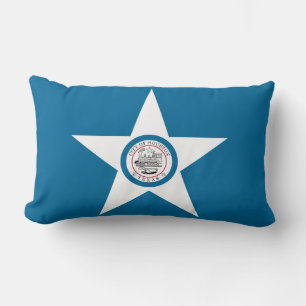 Flagga of Houston, Texas Lumbar Pillow Lumbarkudde