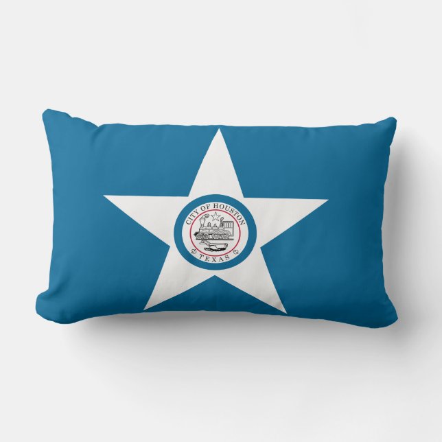 Flagga of Houston, Texas Lumbar Pillow Lumbarkudde (Framsida)