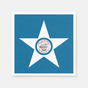 Flagga of Houston, Texas Napkins Pappersservett