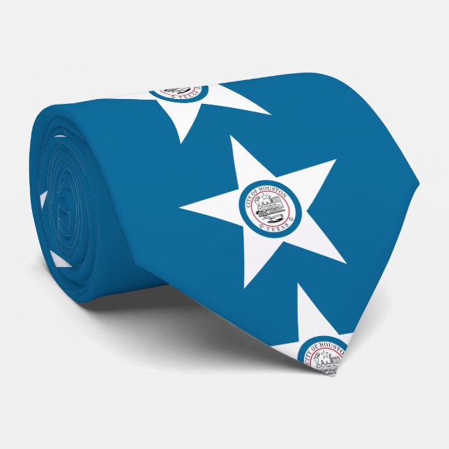 Flagga of Houston, Texas Neck Tie Slips (Rullad)