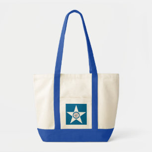 Flagga of Houston, Texas Tote Bag Tygkasse
