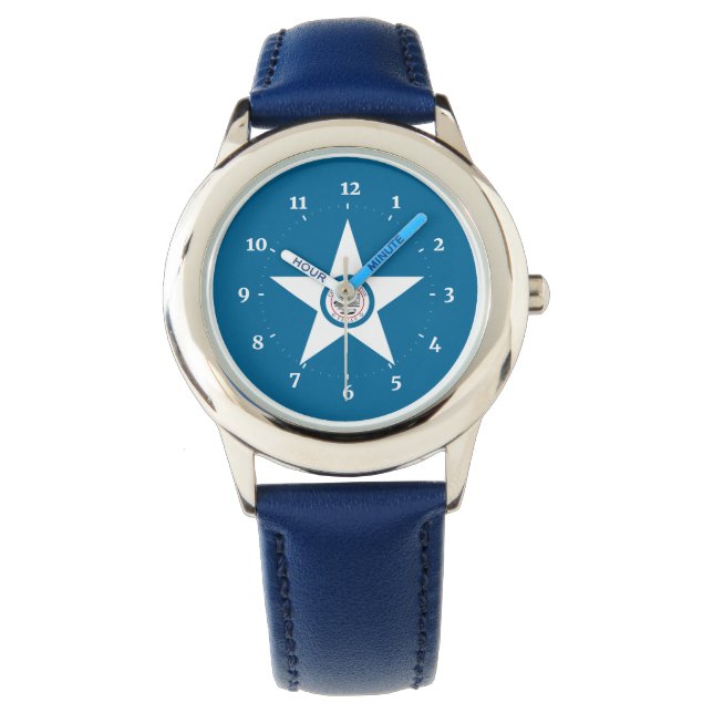 Flagga of Houston, Texas Wristwatch Armbandsur (Framsida)
