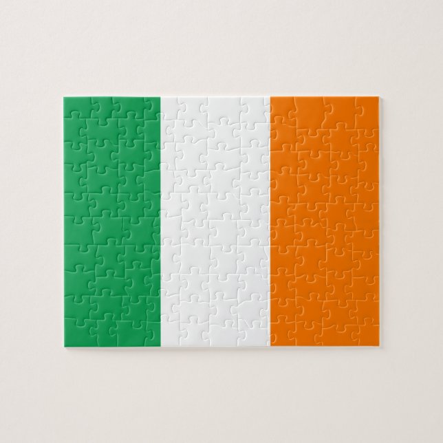 Flagga of Ireland Puzzle Pussel (Horisontell)
