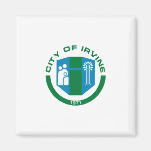 Flagga of Irvine (California) Magnet