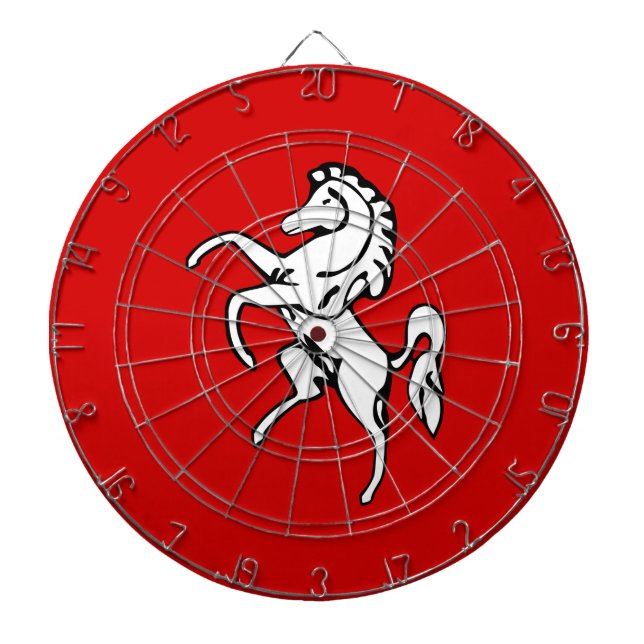 Flagga of Kent (White Horse) (England, Storbritann Darttavla (Framsidan)