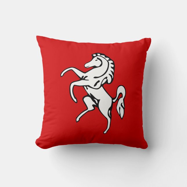 Flagga of Kent (White Horse) (England, Storbritann Kudde (Framsida)