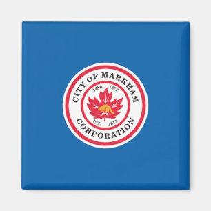 Flagga of Markham (Ontario, Kanada) Magnet