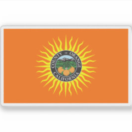 Flagga of Orange County, Kalifornien Klistermärken