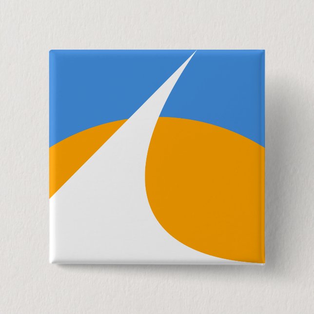 Flagga of Redding, Kalifornien Knapp (Framsida)