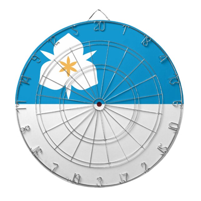 Flagga of Salt Sjö City (Utah) Darttavla (Framsidan)