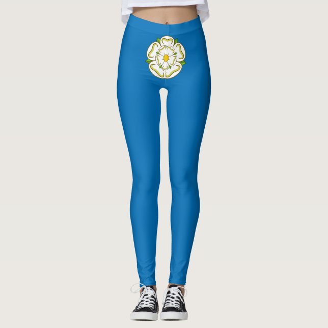 Flagga of Yorkshire (Engelska distriktet) Leggings (Framsida)
