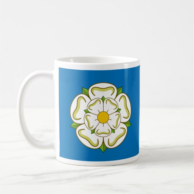 Flagga of Yorkshire (UK) Kaffemugg (Vänster)