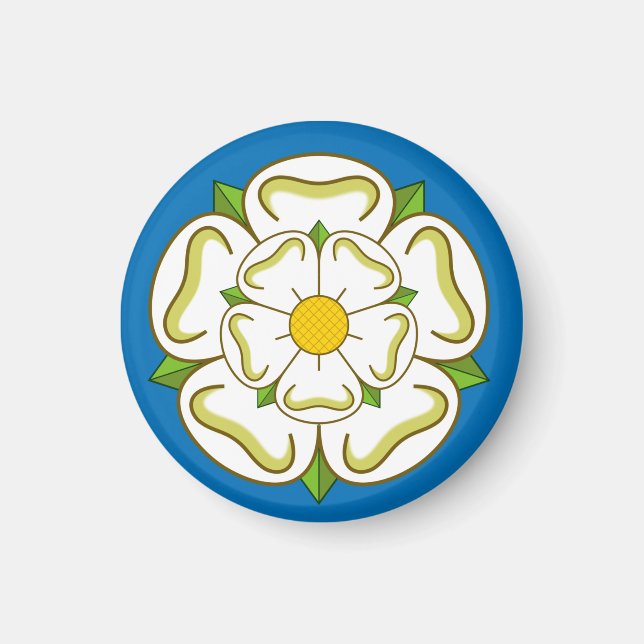Flagga of Yorkshire (UK) Magnet (Framsidan)