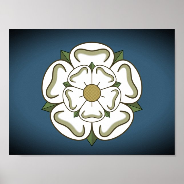 Flagga of Yorkshire (UK) Poster (Framsidan)