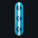 Flagga Ogden, Utah Mini Skateboard Bräda 18,5 Cm<br><div class="desc">Skateboard med en utformning med flagga Ogden,  Utah. En blå och vit flagga med bergstoppar i mitten</div>