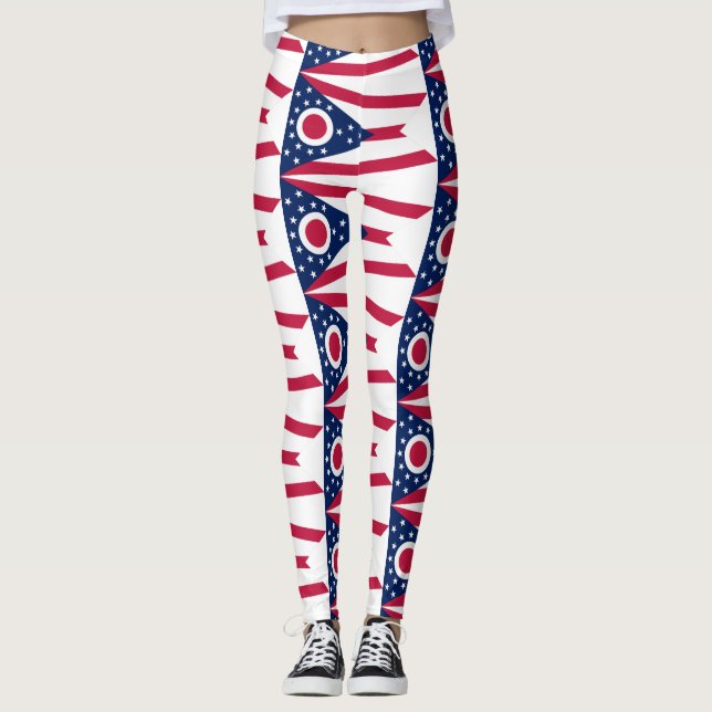 Flagga Ohio, Amerikanska statlig flagga Leggings (Framsida)