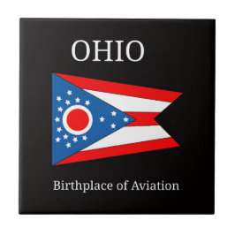 Flagga Ohio Kakelplatta