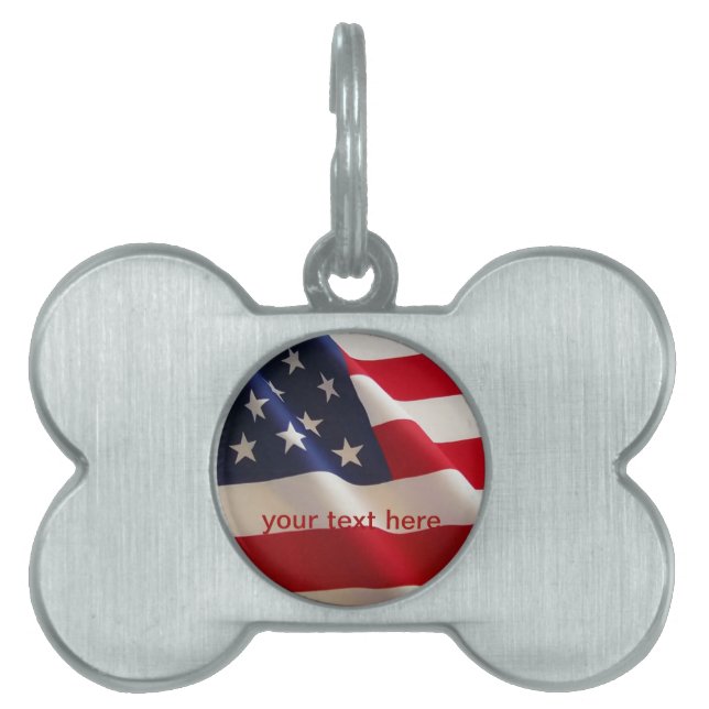 flagga om fri märkre ID-bricka husdjur (Framsidan)