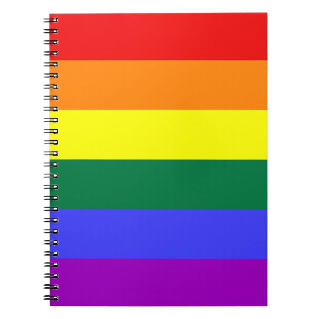 Flagga om HBT-Pride Anteckningsbok (Framsidan)