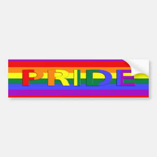 Flagga om HBT-Pride Bildekal