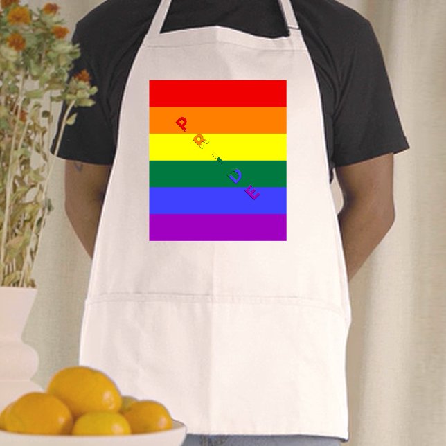 Flagga om HBT-Pride Förkläde (LGBT Pride Rainbow Flag Adult Apron)