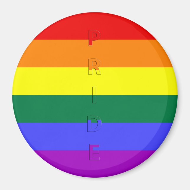 Flagga om HBT-Pride Magnet (Framsidan)