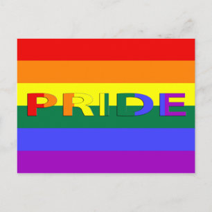 Flagga om HBT-Pride Vykort