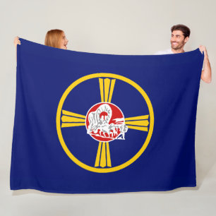 Flagga Omaha (Nebraska) Fleecefilt