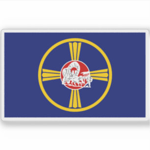 Flagga Omaha, Nebraska Klistermärken