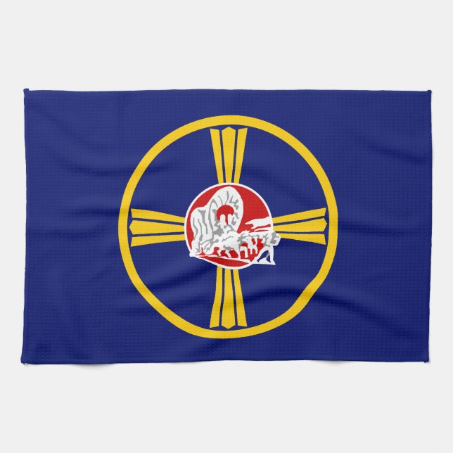 Flagga Omaha (Nebraska) Kökshandduk (Horisontell)