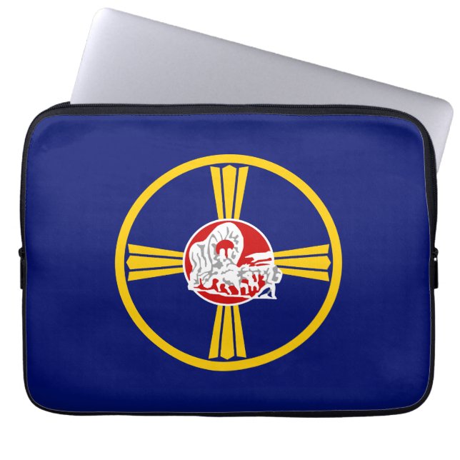 Flagga Omaha (Nebraska) Laptop Fodral (Framsidan)