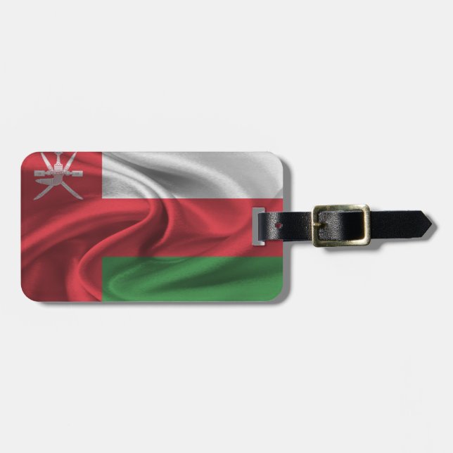 Flagga Oman Bagagebricka (Horisontell Framsida)