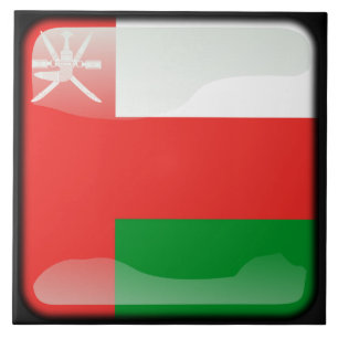 Flagga Oman Kakelplatta