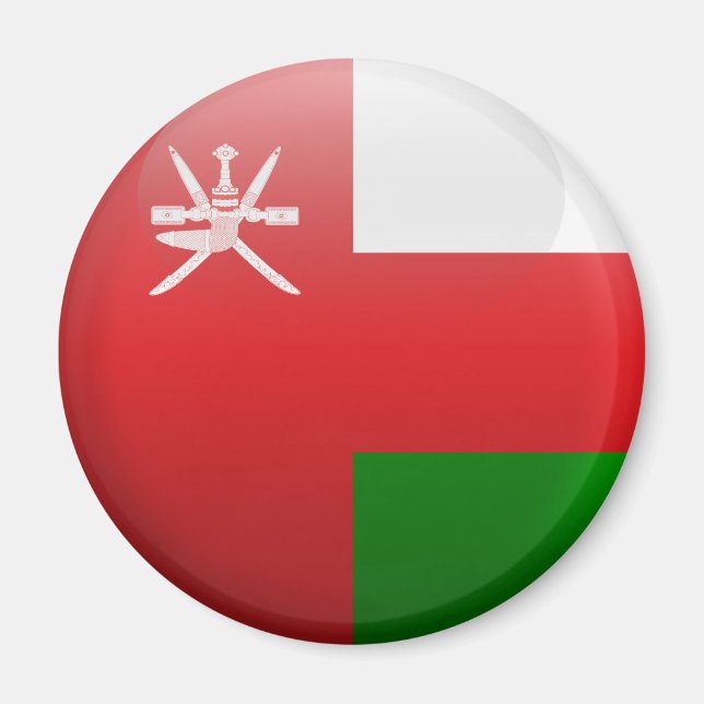 Flagga Oman Magnet (Framsidan)