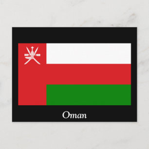 Flagga Oman Vykort