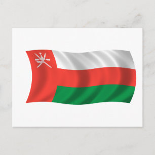 Flagga Oman Vykort
