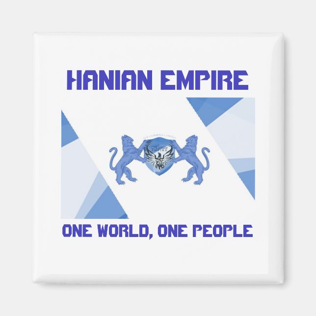 Flagga One World One People Magnet (Framsidan)