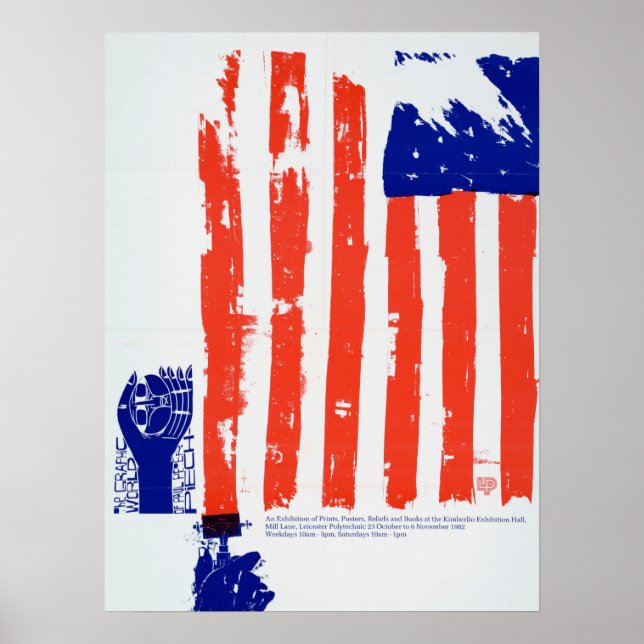 Flagga Onedsatt Vintage Foton Gamla Aesthetic Bild Poster (Framsidan)