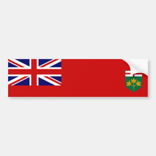 Flagga Ontario Bildekal