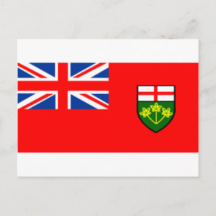 Flagga Ontario Vykort