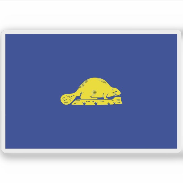 Flagga Oregon Klistermärken (Framsida)