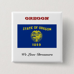 Flagga Oregon Knapp