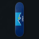 Flagga Orem, Utah Pair of Cufflinks Mini Skateboard Bräda 18,5 Cm<br><div class="desc">Skateboard med en utformning med flagga Orem,  Utah. En blå,  vit och gult flagga med bergstoppar och sol i mitten</div>