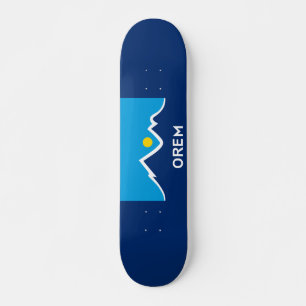 Flagga Orem, Utah Pair of Cufflinks Mini Skateboard Bräda 18,5 Cm