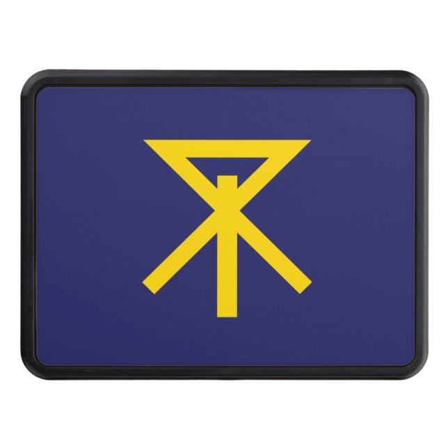 Flagga Osaka - stad (大 阪 市) Dragkroksskydd (Framsidan)