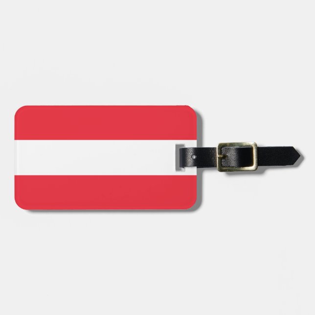 Flagga Österrike Bagagebricka (Horisontell Framsida)