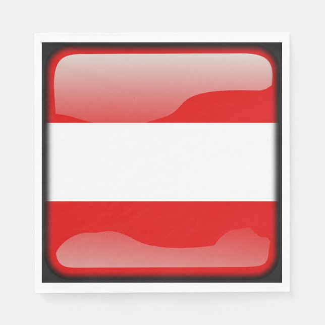 Flagga Österrike Pappersservett (Framsidan)