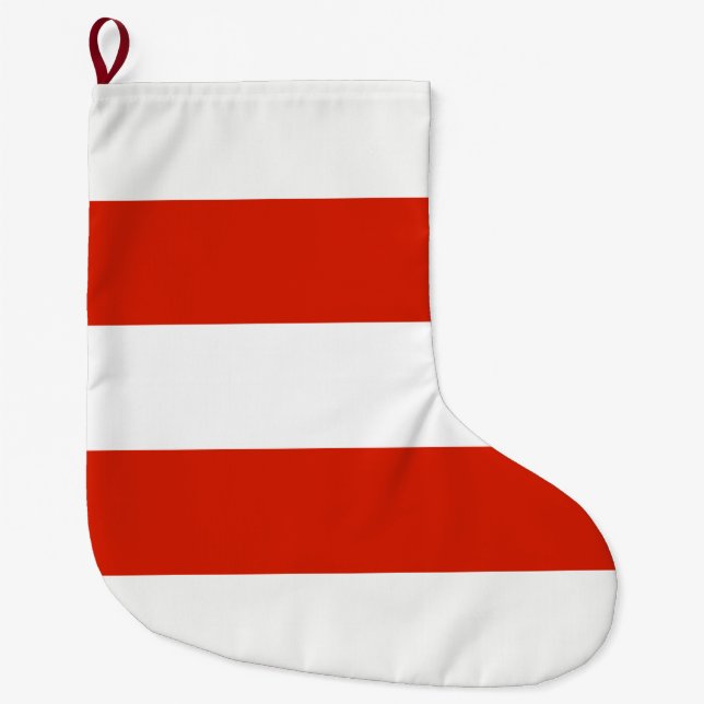 Flagga Österrike Stor Julstrumpa (Framsidan)