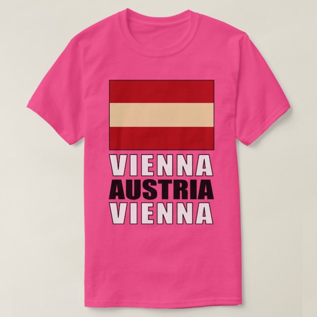 Flagga Österrike T Shirt (Design framsida)